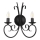 ONLI - Wall light POMPEI 2xE14/6W/230V black