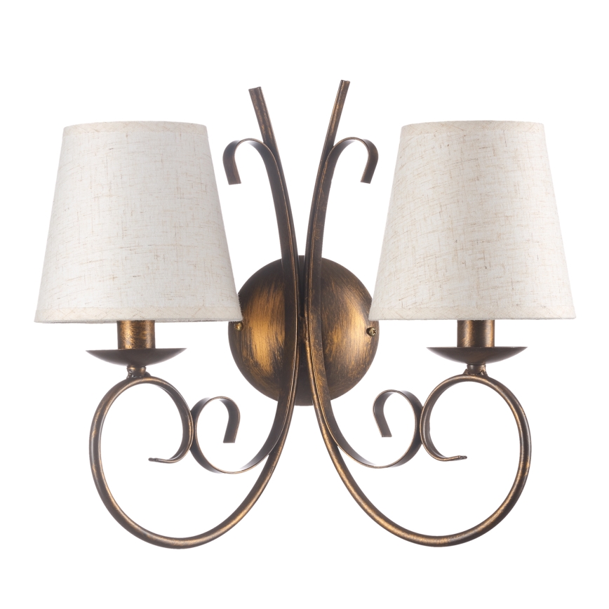 ONLI - Wall light POMPEI 2xE14/6W/230V bronze