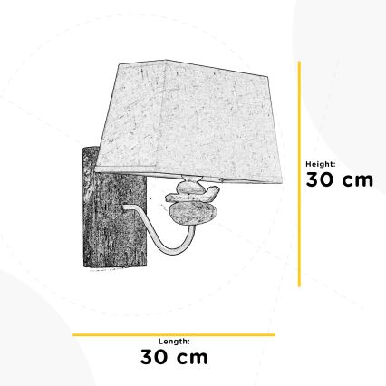 ONLI - Wall light SEREGON 1xE27/22W/230V