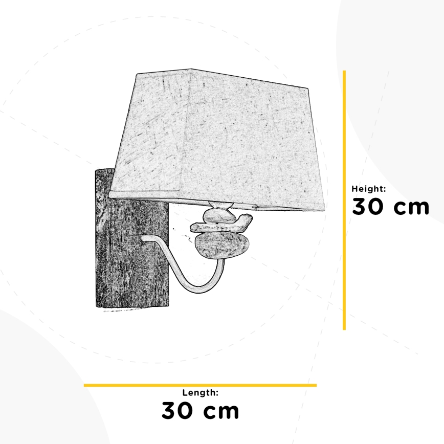ONLI - Wall light SEREGON 1xE27/22W/230V