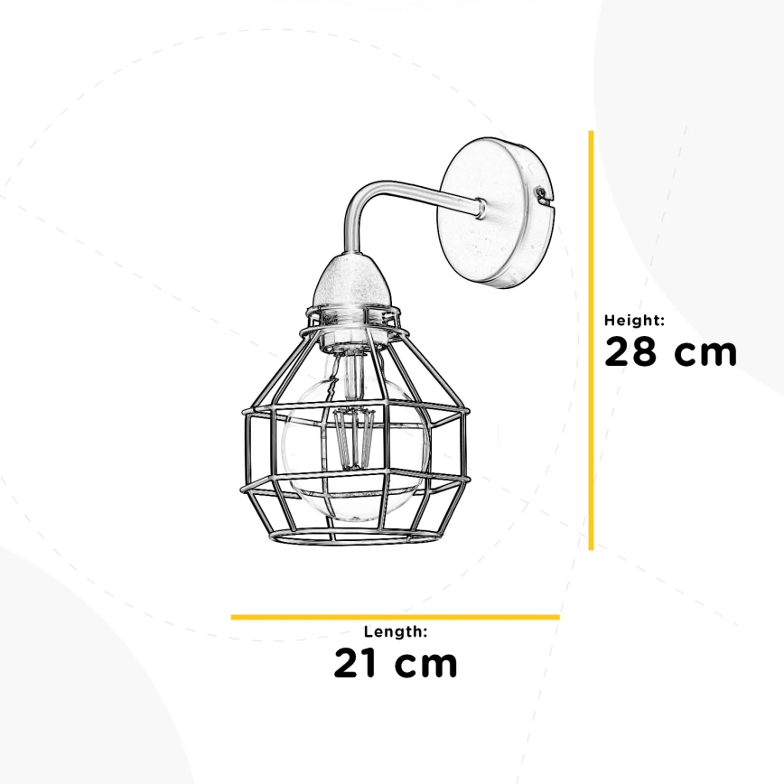 ONLI - Wall light SPIDER 1xE27/15W/230V black