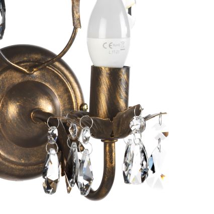 ONLI - Wall light TERESA 1xE14/6W/230V bronze