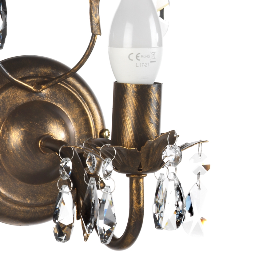 ONLI - Wall light TERESA 1xE14/6W/230V bronze