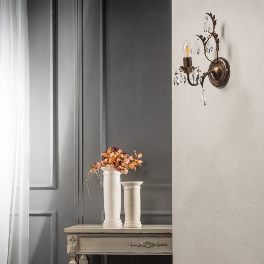 ONLI - Wall light TERESA 1xE14/6W/230V bronze