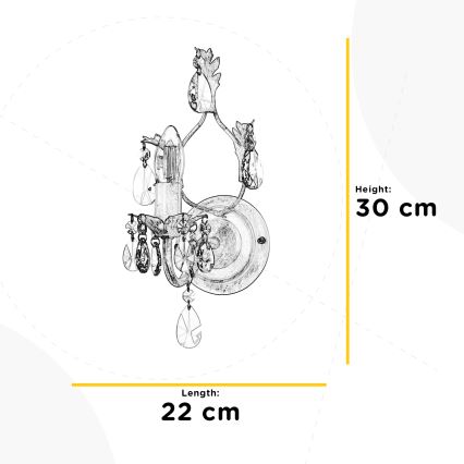 ONLI - Wall light TERESA 1xE14/6W/230V white