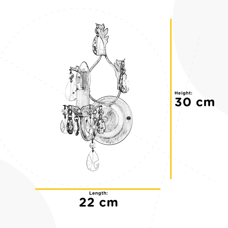 ONLI - Wall light TERESA 1xE14/6W/230V white