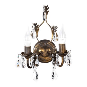ONLI - Wall light TERESA 2xE14/6W/230V bronze