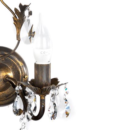 ONLI - Wall light TERESA 2xE14/6W/230V bronze