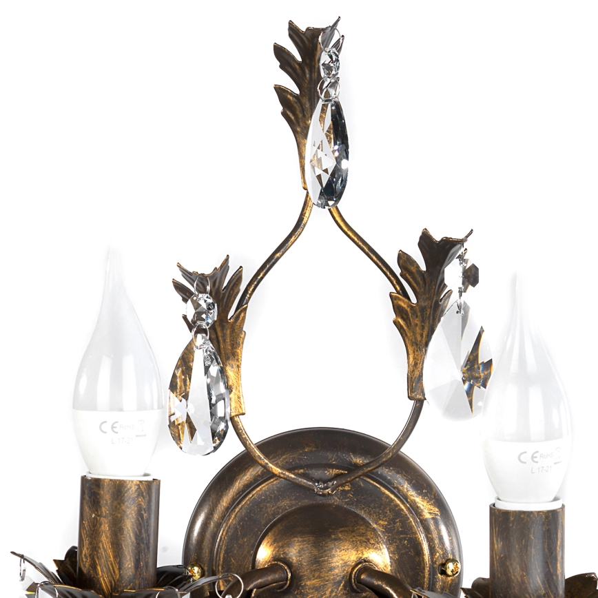 ONLI - Wall light TERESA 2xE14/6W/230V bronze