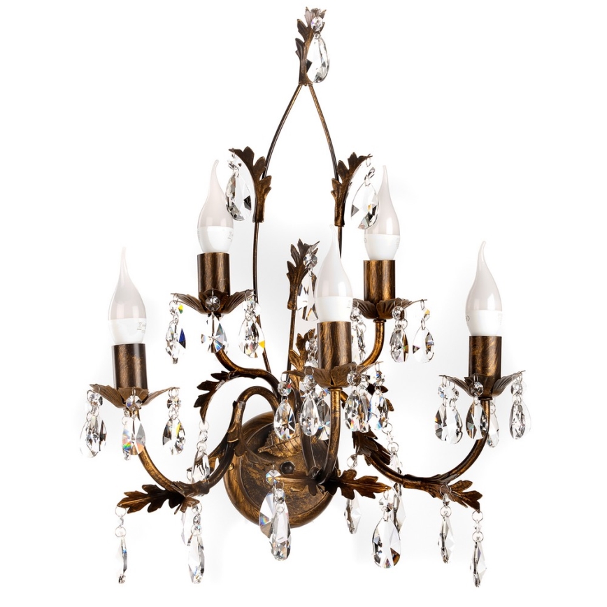 ONLI - Wall light TERESA 5xE14/6W/230V bronze