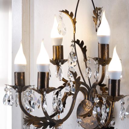 ONLI - Wall light TERESA 5xE14/6W/230V bronze