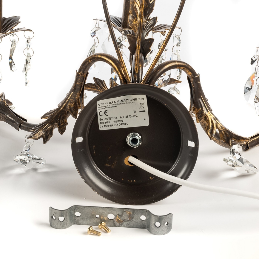 ONLI - Wall light TERESA 5xE14/6W/230V bronze