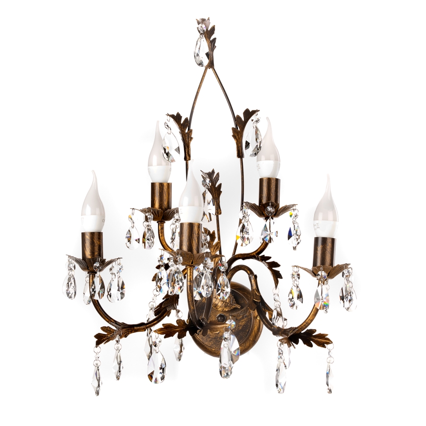 ONLI - Wall light TERESA 5xE14/6W/230V bronze