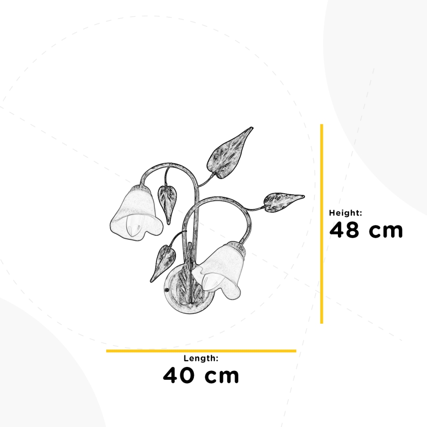 ONLI - Wall light VANDA 2xE14/6W/230V