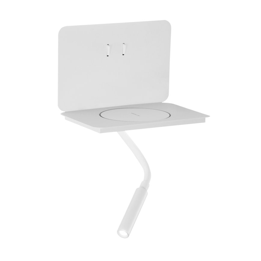 ONLI - WIK Flexible LED Lamp with Shelf LED/6.5W/230V + LED/3W White