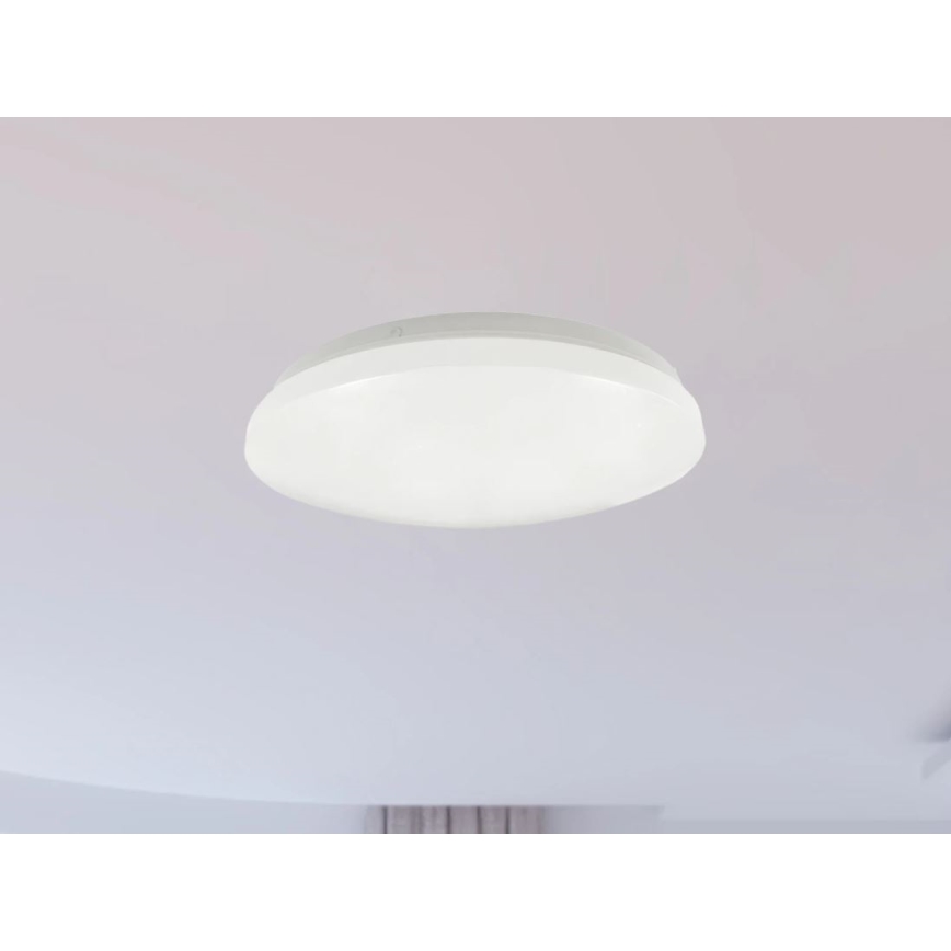 OPAL LED Bathroom Ceiling Light, 12W/230V, Ø 24.5 cm, IP44, White