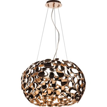 Open Design OR80186 - Cable-suspended chandelier CARERA 6xG9/7W/230V diam. 55 cm rose gold