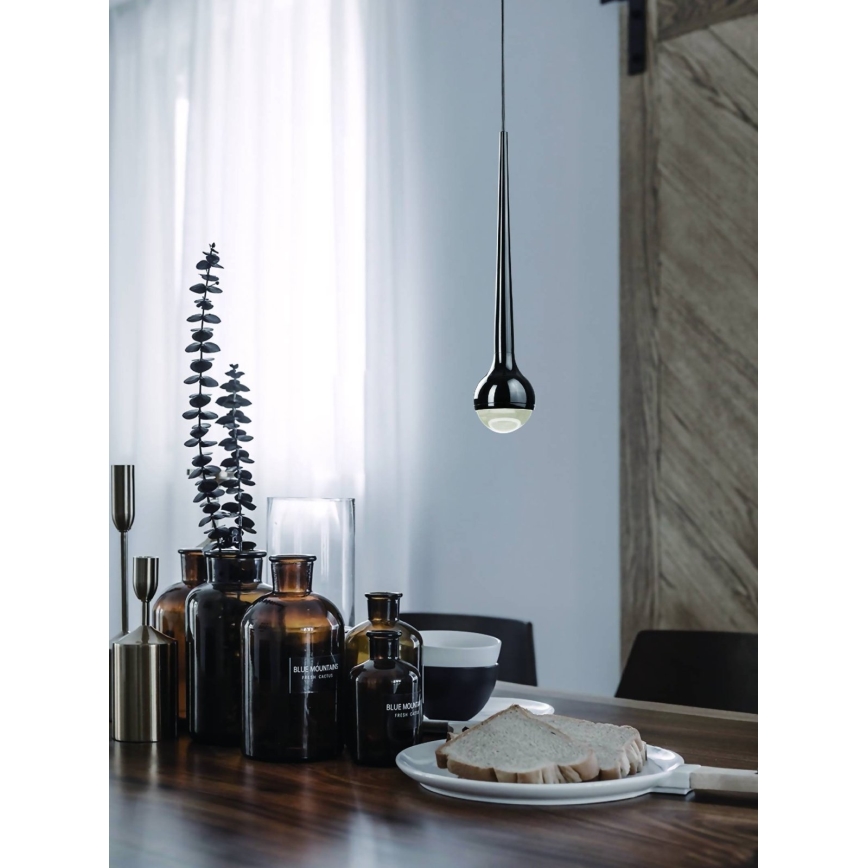 Open Design OR80261 - CAPPI LED Cable Pendant Light, 5W/230V, Black Chrome