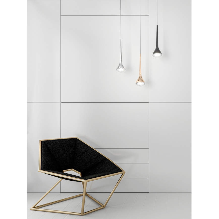 Open Design OR80315 - CRIMA LED Cable-Suspended Pendant Light LED/7W/230V, Rose Gold