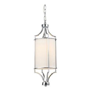 Open Design OR80551 - LUNGA chain-hung chandelier 1xE27/15W/230V polished chrome/white