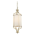 Open Design OR80568 - LUNGA chain-hung chandelier 1xE27/15W/230V brass/white