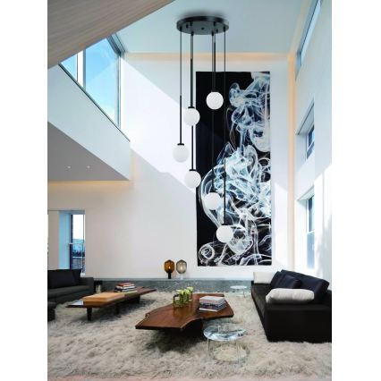 Open Design OR80636 - OTA Cable Pendant Chandelier, 6× G9 (8W), 230V, Black