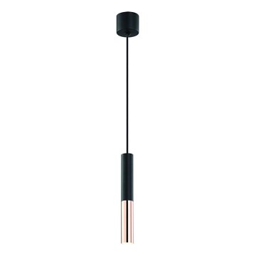 Open Design OR80827 - SLIMI pendant light on cable 1xG9/3.5W/230V black/rose gold