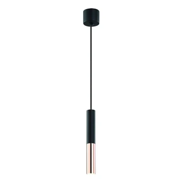 Open Design OR80827 - SLIMI pendant light on cable 1xG9/3.5W/230V black/rose gold