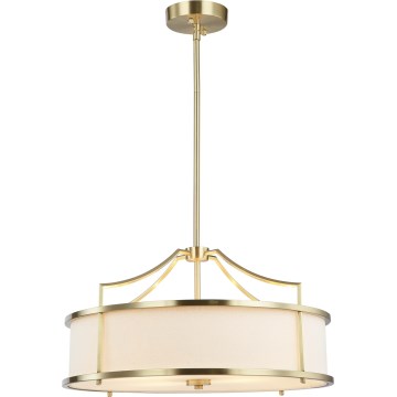 Open Design OR80896 - STANZA 4-Light Rod Chandelier, 4xE27/15W/230V, Ø 55 cm, Brass/White