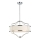 Open Design OR80919 - STESSO Rod Pendant Light 4xE27/15W/230V dia. 55 cm Glossy Chrome/White
