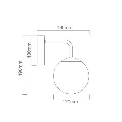 Open Design OR81381 - Bathroom wall light BAO 1xG9/8W/230V IP44 glossy chrome