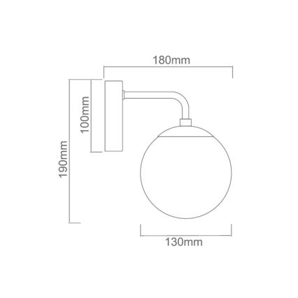 Open Design OR81404 - BAO Wall Light 1xE27/8W/230V Black/Clear