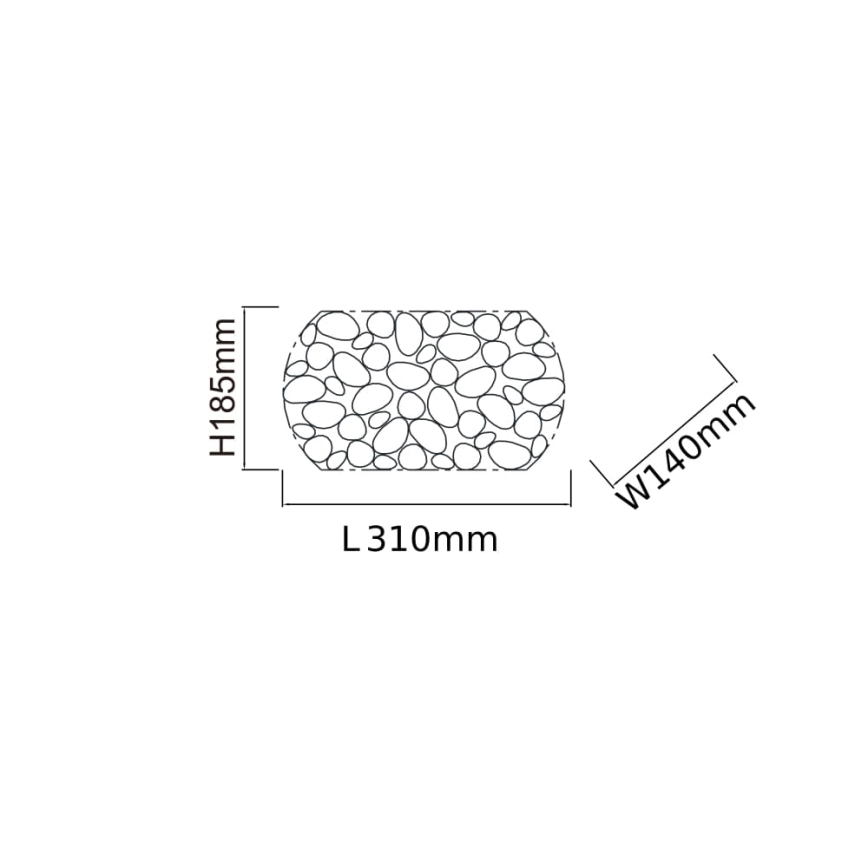 Open Design OR81480 - CARERA wall light 1xG9/7W/230V rose gold