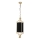 Open Design OR84108 - LUNGA Chain‑Hung Pendant Light 1x E27/15W/230V, Gold/Black