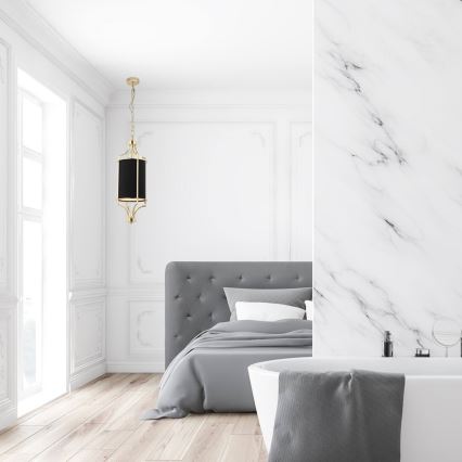 Open Design OR84108 - LUNGA Chain‑Hung Pendant Light 1x E27/15W/230V, Gold/Black