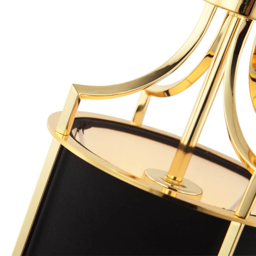 Open Design OR84108 - LUNGA Chain‑Hung Pendant Light 1x E27/15W/230V, Gold/Black