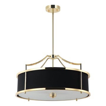 Open Design OR84146 - STANZA rod-mounted chandelier 4x E27 (max. 15W) / 230V, Ø 55 cm, gold/black
