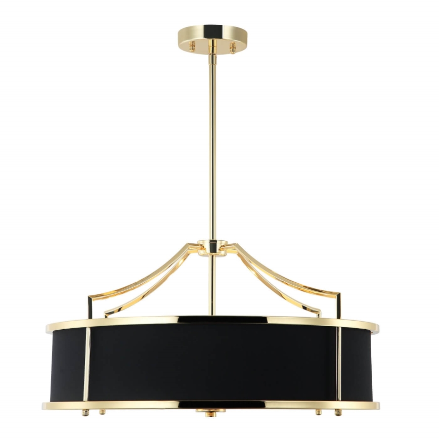 Open Design OR84146 - STANZA rod-mounted chandelier 4x E27 (max. 15W) / 230V, Ø 55 cm, gold/black