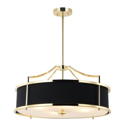 Open Design OR84146 - STANZA rod-mounted chandelier 4x E27 (max. 15W) / 230V, Ø 55 cm, gold/black