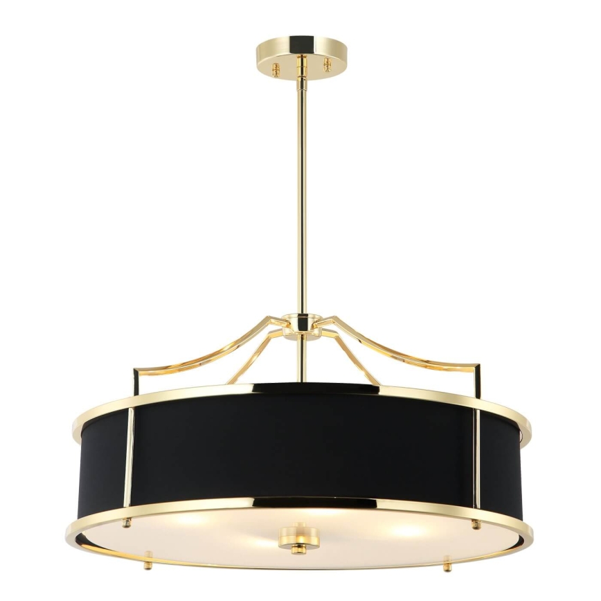 Open Design OR84146 - STANZA rod-mounted chandelier 4x E27 (max. 15W) / 230V, Ø 55 cm, gold/black