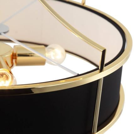 Open Design OR84146 - STANZA rod-mounted chandelier 4x E27 (max. 15W) / 230V, Ø 55 cm, gold/black