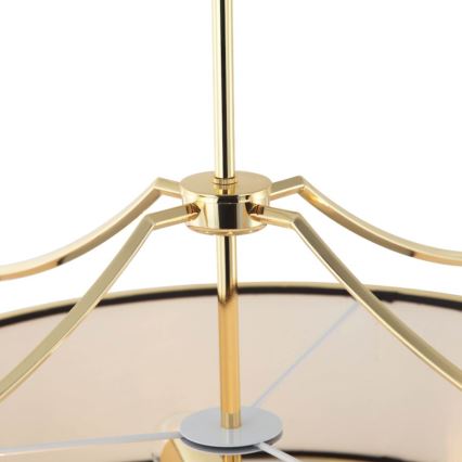Open Design OR84146 - STANZA rod-mounted chandelier 4x E27 (max. 15W) / 230V, Ø 55 cm, gold/black