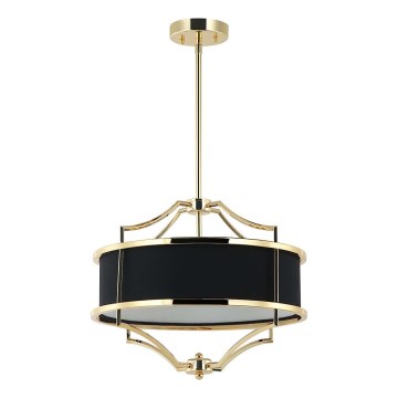 Open Design OR84153 - STESSO Rod Chandelier 4xE27/15W/230V Ø 42 cm Gold/Black