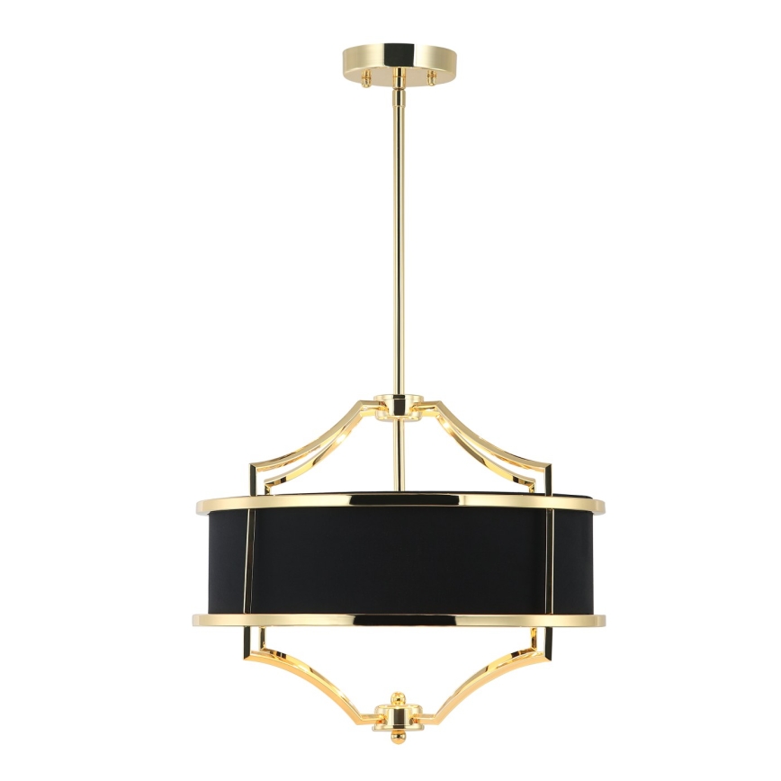 Open Design OR84153 - STESSO Rod Chandelier 4xE27/15W/230V Ø 42 cm Gold/Black