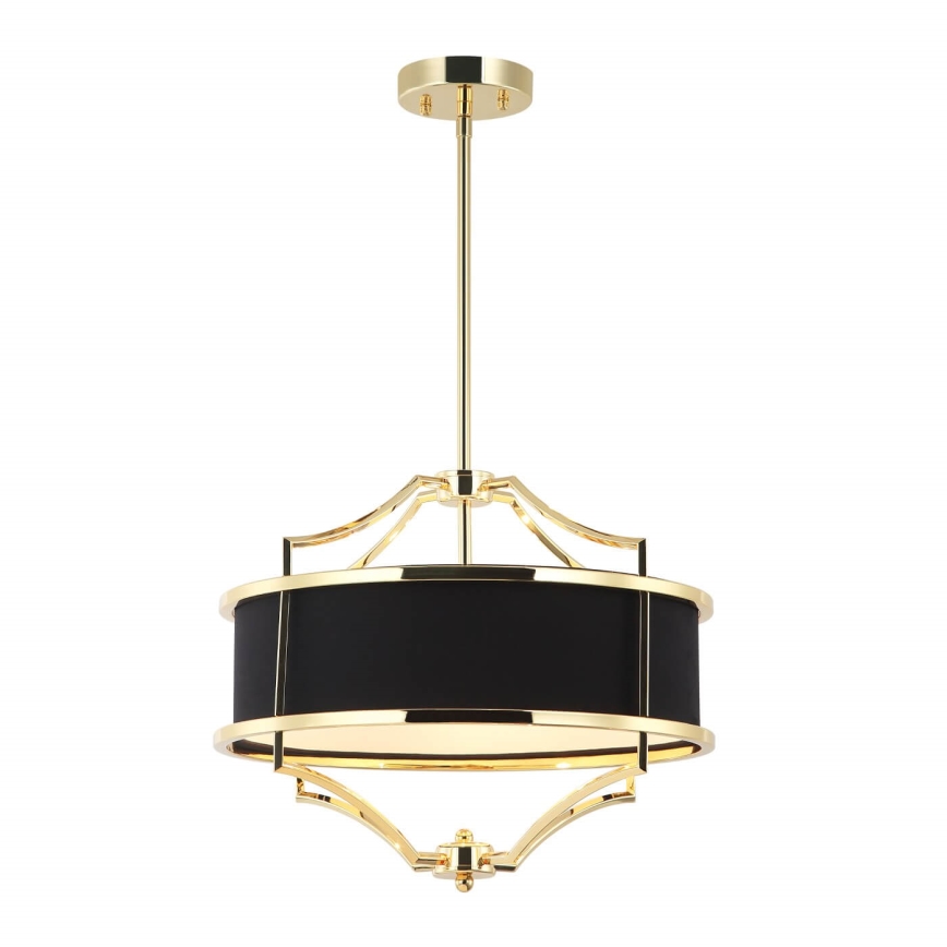 Open Design OR84153 - STESSO Rod Chandelier 4xE27/15W/230V Ø 42 cm Gold/Black