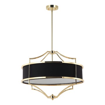 Open Design OR84160 - STESSO rod chandelier 4xE27/15W/230V Ø 55 cm gold/black