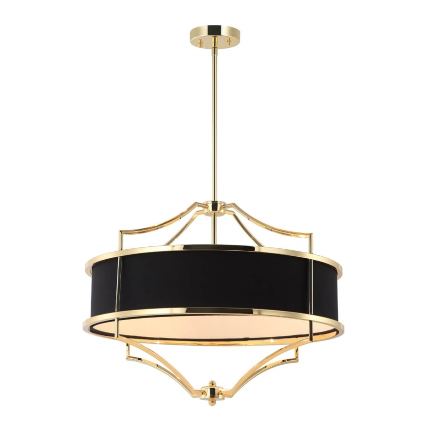 Open Design OR84160 - STESSO rod chandelier 4xE27/15W/230V Ø 55 cm gold/black