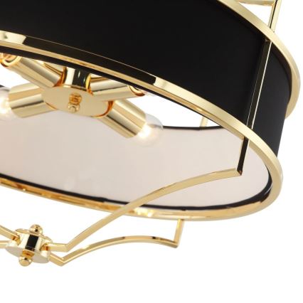 Open Design OR84160 - STESSO rod chandelier 4xE27/15W/230V Ø 55 cm gold/black