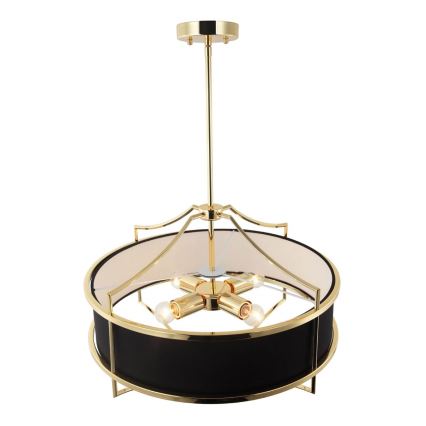 Open Design OR84160 - STESSO rod chandelier 4xE27/15W/230V Ø 55 cm gold/black