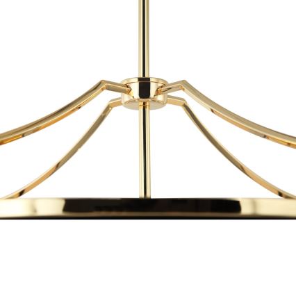 Open Design OR84160 - STESSO rod chandelier 4xE27/15W/230V Ø 55 cm gold/black